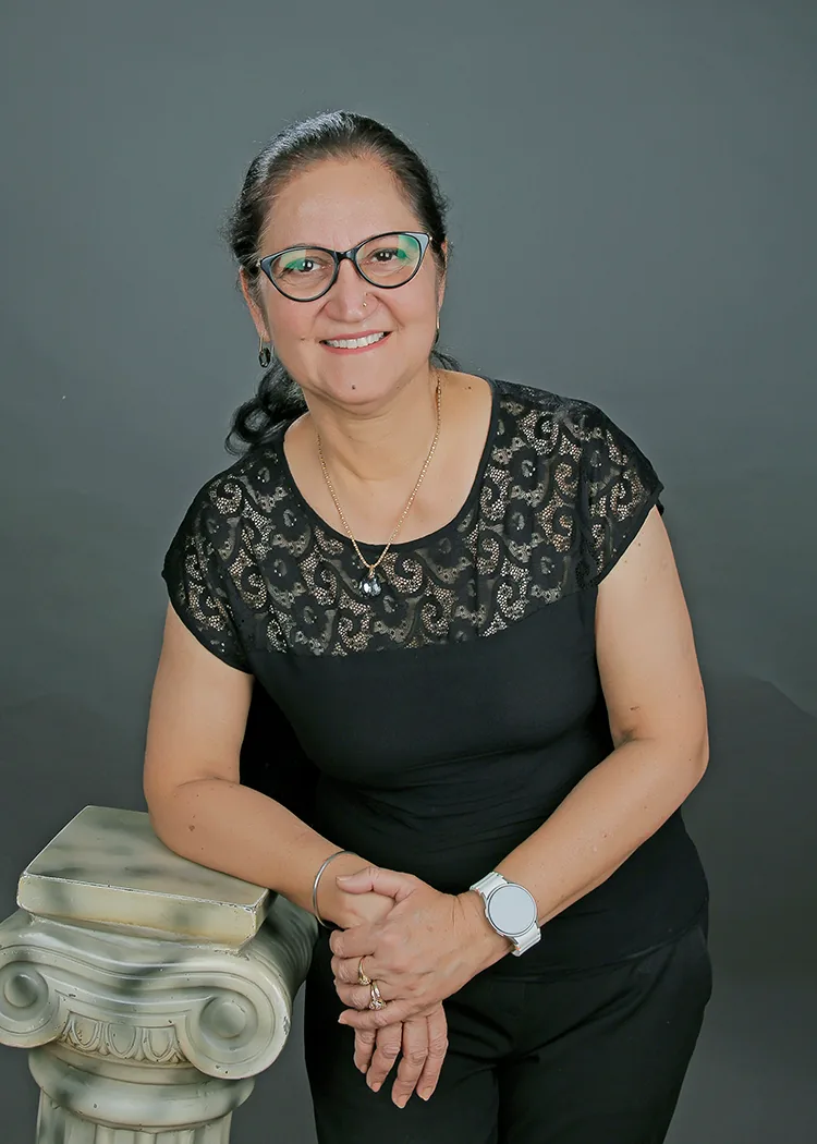 Dr Preeti Sidhu seated portrait